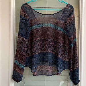 Nordstrom LUSH sheer top XS